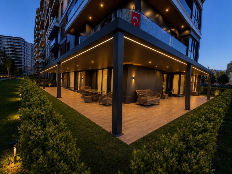 Site bahçesi otomatik pergola